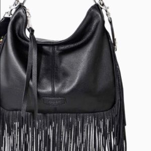 Aimee a kestenberg black fringe shoulder bag